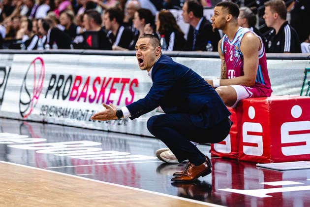 easyCreditBBL, Playoff semi-final 3, Telekom Baskets Bonn vs FC Bayern Basketball, 4 6 2026 Marko Stankovic Telekom Baskets Bonn Head Coach no longer understands the world easyCreditBBL, Playoff semi-final 3, Telekom Baskets Bonn vs FC Bayern Basketball, 4 6 2026, Telekom Dome Bonn Copyright: xBEAUTIFULxSPORTS Derixx