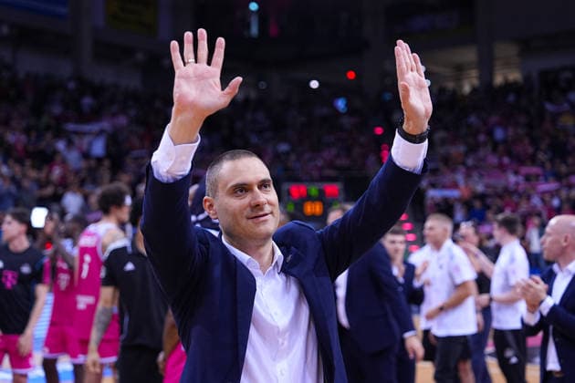 04 06 2026, xydrx, basketball, easyCredit Basketball Bundesliga, playoffs, semi-final game 3, Telekom Baskets Bonn FC Bayern Munich Basketball, Telekom Dome Bonn Marko Stankovic Head Coach Telekom Baskets Bonn Copyright: HMBxMedia YannisxDreimann