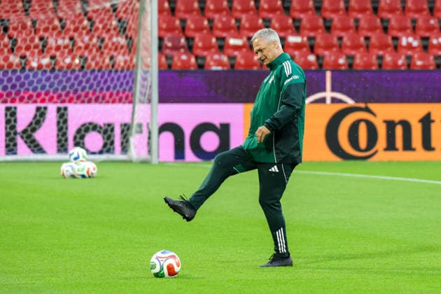 04 06 2026, xgrfx, Football DFB Media Dates, German Womens National Team Press Conference and Final Training v l Christian Wück German Womens National Team DFL DFB REGULATIONS PROHIBIT ANY USE OF PHOTOGRAPHS as IMAGE SEQUENCES and or QUASI VIDEO Cologne