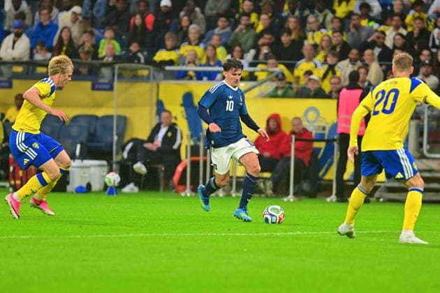 Strawberry Arena SOLNA, SWEDEN - JUNE 4: Christos Tzolis of Greece during the friendly match between Sweden and Greece at Strawberry Arena on June 4, 2026 in Solna, Sweden. (Peter Sonander SPP)  Copyright: xx spp-en-PeSo-20260604_SPP_PeterSonander_5807