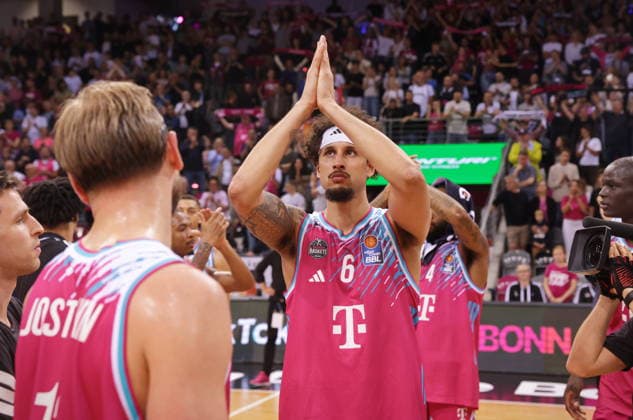 End of season for Telekom Baskets Bonn after defeat to FC Bayern Munich Munich Basketball Michael Kessens Playoffs semi-final game 3 2025 season 26