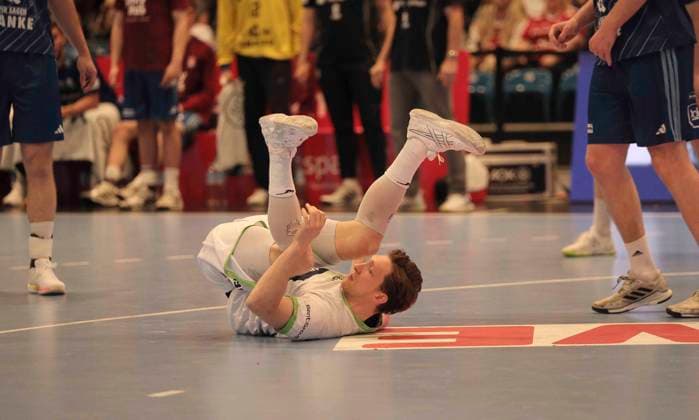 Photo devastated is Justin MÜLLER Wetzlar Handball Men 1 Bundesliga 33 Matchday on Thu 04 06 2026 HSV Handball HSG Wetzlar