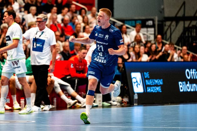 04 06 2026, xdobgx, Handball Daikin HBL, Handball Sport Verein Hamburg HSG Wetzlar v l Frederik Bo Andersen Handball Sport Verein Hamburg, 21 Jubel, Torjubel, jubelt ueber das Tor, celebrate the goal, celebration Hamburg