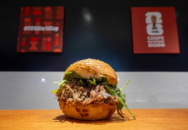 June 4, 2026, Toronto, On, CANADA: A best selling Porchetta sandwich that will be served at Toronto Stadium during FIFA World Cup, WM, Weltmeisterschaft, Fussball 2026 in Toronto on Thursday June 4, 2026. Canada News - June 4, 2026  - ZUMAc35_ 20260604_zaf_c35_063 Copyright: xFrankxGunnx