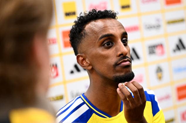 STOCKHOLM, SWEDEN 20260604 Swedens Taha Ali after Thursdays international soccer training match between Sweden and Greece at Strawberry Arena ahead of this summers World Cup STOCKHOLM SWEDEN x10090x  Copyright: xClaudioxBresciani TTx LANDSKAMP SVERIGE-GREKLAND