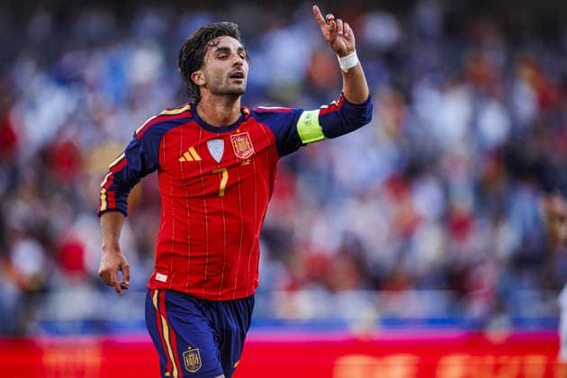 Sport Bilder des Tages Spain v Iraq - Friendlies A CORUNA, SPAIN - JUNE 4: Ferran Torres of Spain celebrates after a goal during the friendly match between the Spain and Iraq at the Riazor Stadium in A Coruna, Spain on June 4, 2026. Pablo Garcia Sacristan Anadolu A Coruna Spain. Editorial use only. Please get in touch for any other usage.  Copyright: x2026xAnadoluxPabloxGarciaxSacristanx