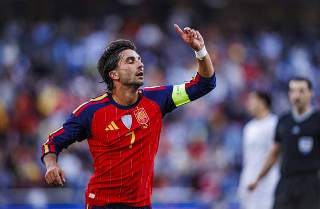 Spain v Iraq - Friendlies A CORUNA, SPAIN - JUNE 4: Ferran Torres of Spain celebrates after a goal during the friendly match between the Spain and Iraq at the Riazor Stadium in A Coruna, Spain on June 4, 2026. Pablo Garcia Sacristan Anadolu A Coruna Spain. Editorial use only. Please get in touch for any other usage.  Copyright: x2026xAnadoluxPabloxGarciaxSacristanx