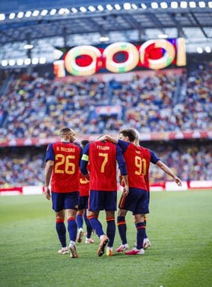 Spain v Iraq - Friendlies A CORUNA, SPAIN - JUNE 4: Ferran Torres of Spain celebrates after a goal during the friendly match between the Spain and Iraq at the Riazor Stadium in A Coruna, Spain on June 4, 2026. Pablo Garcia Sacristan Anadolu A Coruna Spain. Editorial use only. Please get in touch for any other usage.  Copyright: x2026xAnadoluxPabloxGarciaxSacristanx