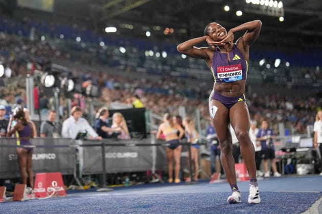 Megan Simmonds during the IAAF Diamond League Golden Gala Pietro Mennea at the Olimpico Stadium in Rome, Italy on June 04, 2026 - Athletic.  Copyright: xAlfredoxFalcone xLaPressex