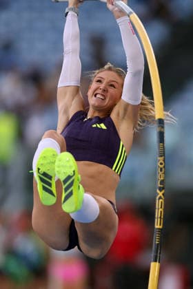 ATHLETICS - Athletics Internationals - Golden Gala Pietro Mennea - Wanda Diamond League Photo by IPA ABACAPRESS.COM85326913 - ROME, Italy - June 4, 2026: Molly CAUDERY win Women s Pole Vault. The world s top track and field athletes compete at the Golden Gala Pietro Mennea at Rome s Olympic Stadium, the fifth stop of the 2026 Wanda Diamond League season. The prestigious meeting brings together international stars for an evening of elite performances in one of athletics most iconic events. Roma Italy  Copyright: xIPAxSport ABACAx