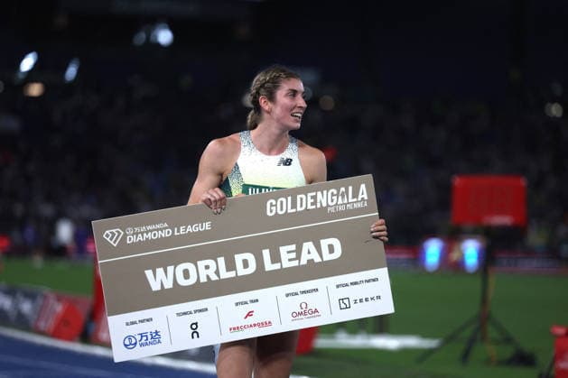 ATHLETICS - Athletics Internationals - Golden Gala Pietro Mennea - Wanda Diamond League Photo by IPA ABACAPRESS.COM85327241 - ROME, Italy - June 4, 2026: Emma ZAPLETALOVA wins Women s 400 Metres Hurdles. The world s top track and field athletes compete at the Golden Gala Pietro Mennea at Rome s Olympic Stadium, the fifth stop of the 2026 Wanda Diamond League season. The prestigious meeting brings together international stars for an evening of elite performances in one of athletics most iconic events. Roma Italy  Copyright: xIPAxSport ABACAx