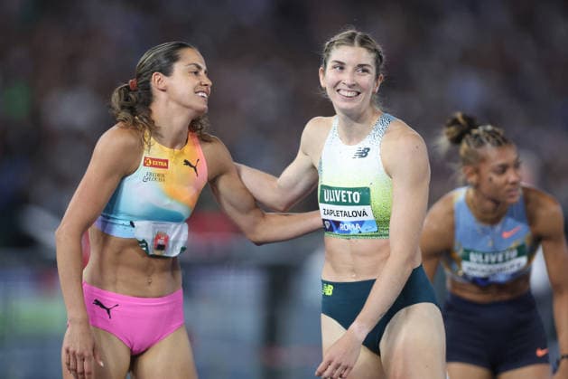 ATHLETICS - Athletics Internationals - Golden Gala Pietro Mennea - Wanda Diamond League Photo by IPA ABACAPRESS.COM85327252 - ROME, Italy - June 4, 2026: Emma ZAPLETALOVA wins Women s 400 Metres Hurdles. The world s top track and field athletes compete at the Golden Gala Pietro Mennea at Rome s Olympic Stadium, the fifth stop of the 2026 Wanda Diamond League season. The prestigious meeting brings together international stars for an evening of elite performances in one of athletics most iconic events. Roma Italy  Copyright: xIPAxSport ABACAx