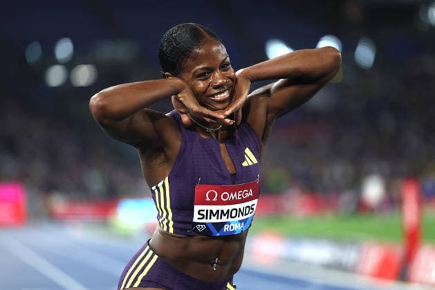 ATHLETICS - Athletics Internationals - Golden Gala Pietro Mennea - Wanda Diamond League Photo by IPA ABACAPRESS.COM85327403 - ROME, Italy - June 4, 2026: Megan SIMMONDS win Women s 100 Metres Hurdles. The world s top track and field athletes compete at the Golden Gala Pietro Mennea at Rome s Olympic Stadium, the fifth stop of the 2026 Wanda Diamond League season. The prestigious meeting brings together international stars for an evening of elite performances in one of athletics most iconic events. Roma Italy  Copyright: xIPAxSport ABACAx