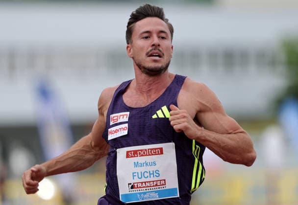 ATHLETICS - Liese Prokop Memorial ST. POELTEN,,04.JUN.26 - ATHLETICS - Liese Prokop Memorial, 100m, men. Image shows Markus Fuchs (AUT).  GEPAxpictures xWalterxLuger