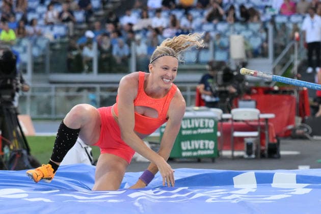 IPA85328289 - MORRIS Sandi USA Pole Vault Women during the match of Wanda Diamond League-Golden Gala Pietro Mennea 2026 at the Olimpico Stadium on June 4, 2026 in Rome, Lazio. during Golden Gala Pietro Mennea - Wanda Diamond League, International Athletics game in Rome, Italy, June 04 2026  Copyright: xRobertoxRamaccia IPAxSportx xx 85328289