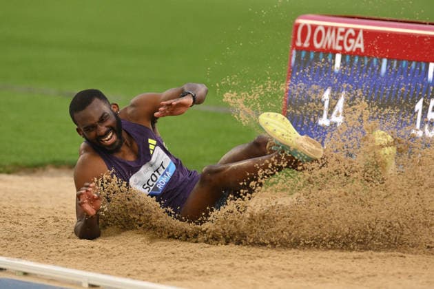 IPA85328274 - SCOTT Jordan JAM Triple Jump Men during the match of Wanda Diamond League-Golden Gala Pietro Mennea 2026 at the Olimpico Stadium on June 4, 2026 in Rome, Lazio. during Golden Gala Pietro Mennea - Wanda Diamond League, International Athletics game in Rome, Italy, June 04 2026  Copyright: xRobertoxRamaccia IPAxSportx xx 85328274