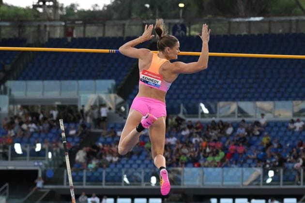 IPA85328301 - KENNEDY Nina AUS Pole Vault Women during the match of Wanda Diamond League-Golden Gala Pietro Mennea 2026 at the Olimpico Stadium on June 4, 2026 in Rome, Lazio. during Golden Gala Pietro Mennea - Wanda Diamond League, International Athletics game in Rome, Italy, June 04 2026  Copyright: xRobertoxRamaccia IPAxSportx xx 85328301