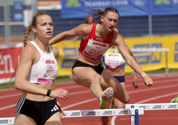 ATHLETICS - Liese Prokop Memorial ST. POELTEN,,04.JUN.26 - ATHLETICS - Liese Prokop Memorial, 400m hurdles, women. Image shows Anja Dlauhy (AUT).  GEPAxpictures xWalterxLuger