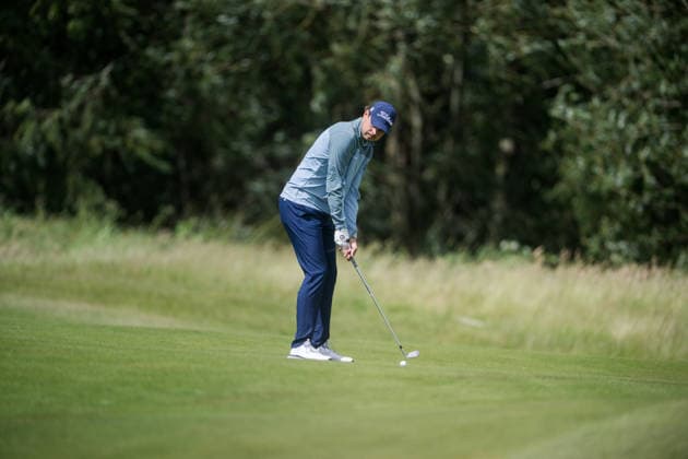 AMSTERDAM, NETHERLANDS - JUNE 04: Jacob Skov Olesen of Denmark plays his second shot from the fairway of the 2nd hole during the first round of the KLM Open at The International on June 4, 2026 in Amsterdam, Netherlands. Credit: Andy Astfalck NurPhoto Netherlands Copyright: xAndyxAstfalckx