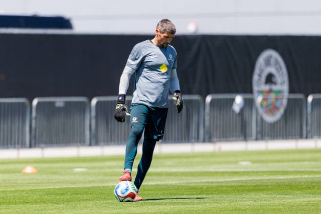 SOCCER AUSTRALIA TRAINING, Socceroos goalkeeper Matthew Ryan at the Soccerroos facility at the Oakland Roots Sports Club in Alameda, California, United States, Thursday, June 4, 2026. ( NO ARCHIVING Alameda California United States  Copyright: xJasonxHenryx 20260605171694262832