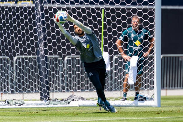 SOCCER AUSTRALIA TRAINING, Socceroos goalkeeper Paul Izzo at the Soccerroos facility at the Oakland Roots Sports Club in Alameda, California, United States, Thursday, June 4, 2026. ( NO ARCHIVING Alameda California United States  Copyright: xJasonxHenryx 20260605194926601590