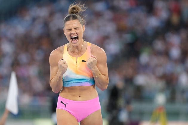 2026 Wanda Diamond League - Golden Gala Pietro Mennea Nina Kennedy of Australia competes in the women s Pole Vault event during the Golden Gala Pietro Mennea, the fourth stage of the 17th edition of the WANDA Diamond League, at Olympic Stadium in Rome, Italy, on June 4, 2026. Rome Italy Italy  Copyright: xRobertoxTommasinix originalFilename:tommasini-wandadia260604_np30p.jpg