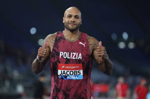 ATHLETICS - Athletics Internationals - Golden Gala Pietro Mennea - Wanda Diamond League Photo by IPA ABACAPRESS.COM85328889 - ROME, Italy - June 4, 2026: Lamont Marcell JACOBS during Men s 100 Metres. The world s top track and field athletes compete at the Golden Gala Pietro Mennea at Rome s Olympic Stadium, the fifth stop of the 2026 Wanda Diamond League season. The prestigious meeting brings together international stars for an evening of elite performances in one of athletics most iconic events. Roma Italy  Copyright: xIPAxSport ABACAx