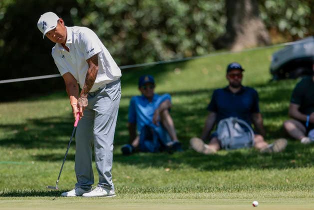 LIV Golf Andalucia - Day One Anthony Kim of 4Aces GC participates in day one of the LIV Golf Andalucia at Real Club Valderrama in Sotogrande, Spain, on June 4, 2026. Sotogrande Spain  Copyright: xJosexLuisxContrerasx originalFilename:joseluiscontreras-livgolfa260604_npz8Q.jpg