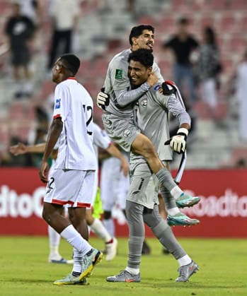 Lebanon v Yemen - AFC Asian Cup 2027 Qualifiers Players of Yemen celebrates after winning the Asian Cup Saudi Arabia 2027 Qualifiers match between Lebanon and Yemen at Grand Hamad Stadium Stadium in Doha, Qatar, on June 4, 2026. DOHA Qatar Copyright: xNOUSHADx