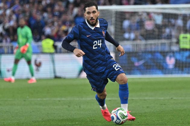 Friendly Match - France v Ivory Coast - FA French midfielder Rayan Cherki controls the ball during the friendly football match between France and Ivory Coast at the Beaujoire stadium in Nantes on June 4, 2026. Photo by Firas Abdullah ABACAPRESS.COM Nantes Pays de la Loire France  Copyright: xAbdullahxFiras ABACAx