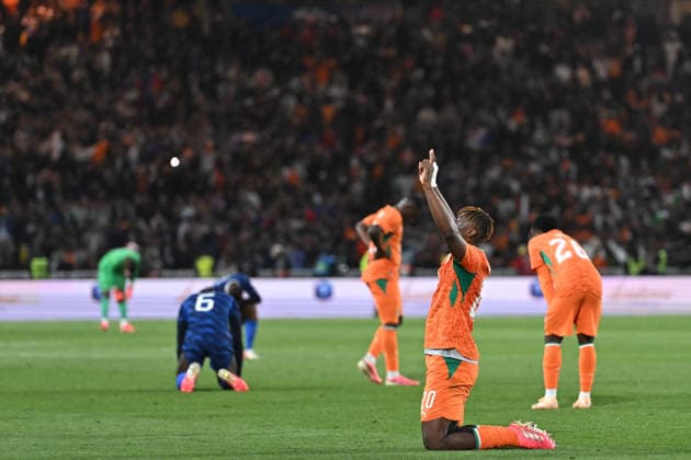 Friendly Match - France v Ivory Coast - FA Ivory Coast team celebrates the winning over French team after the friendly football match at the Beaujoire stadium in Nantes on June 4, 2026. Photo by Firas Abdullah ABACAPRESS.COM Nantes Pays de la Loire France  Copyright: xAbdullahxFiras ABACAx