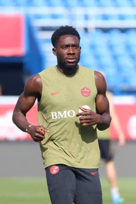 Canada s Training Day For The Fiendly Match v Northern Ireland Alphonso Davies of Canada national soccer team during the training day ahead International Friendly, Länderspiel, Nationalmannschaft match between Canada and Northern Ireland at Saputo Stadium. on June 4, 2026 in Montreal, Canada. (Photo by Horacio Zamora Eyepix Group) Copyright: xHoracioxZamorax xEyepixxGroupx HZ_04062026_185812