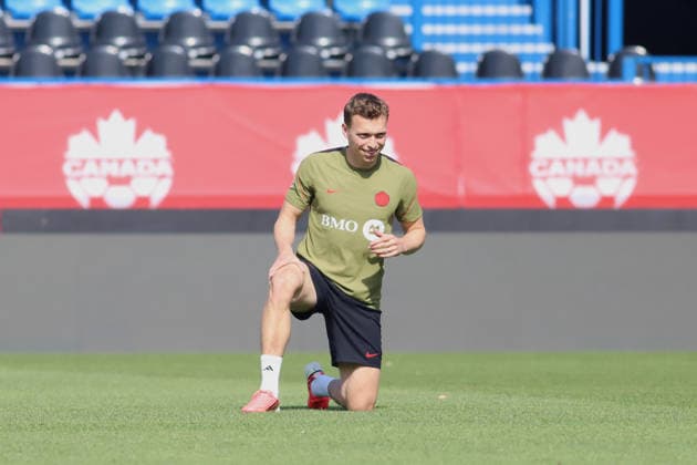 Canada s Training Day For The Fiendly Match v Northern Ireland Alistair Johnston of Canada national soccer team during the training day ahead International Friendly, Länderspiel, Nationalmannschaft match between Canada and Northern Ireland at Saputo Stadium. on June 4, 2026 in Montreal, Canada. (Photo by Horacio Zamora Eyepix Group) Copyright: xHoracioxZamorax xEyepixxGroupx HZ_04062026_185808
