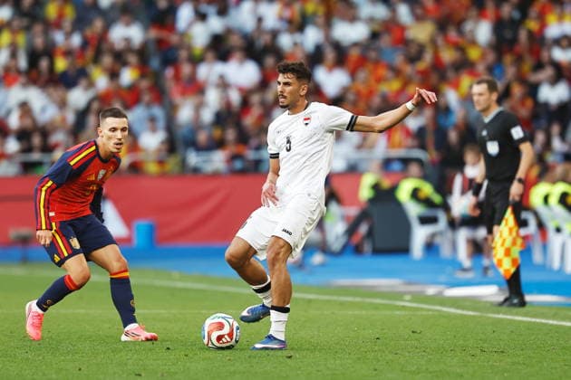 Hussein Ali (IRQ), JUNE 4, 2026 - Football Soccer : International Friendly, Länderspiel, Nationalmannschaft match between Spain - Iraq at the Estadio Municipal de Riazor in A Coruna, Spain. Noxthirdxpartyxsale  aflo_333275313