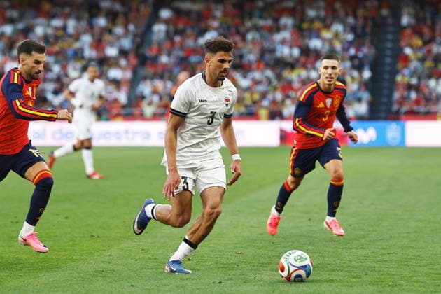 Hussein Ali (IRQ), JUNE 4, 2026 - Football Soccer : International Friendly, Länderspiel, Nationalmannschaft match between Spain - Iraq at the Estadio Municipal de Riazor in A Coruna, Spain. Noxthirdxpartyxsale  aflo_333275320