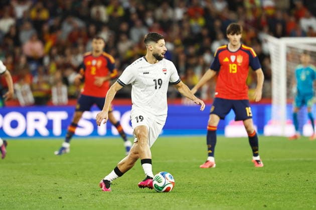 Kevin Yakob (IRQ), JUNE 4, 2026 - Football Soccer : International Friendly, Länderspiel, Nationalmannschaft match between Spain - Iraq at the Estadio Municipal de Riazor in A Coruna, Spain. Noxthirdxpartyxsale  aflo_333275349
