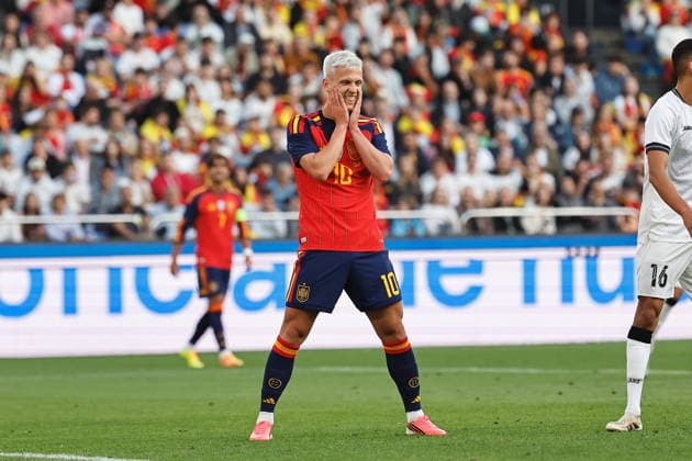 Dani Olmo (ESP), JUNE 4, 2026 - Football Soccer : International Friendly, Länderspiel, Nationalmannschaft match between Spain - Iraq at the Estadio Municipal de Riazor in A Coruna, Spain. Noxthirdxpartyxsale  aflo_333275428