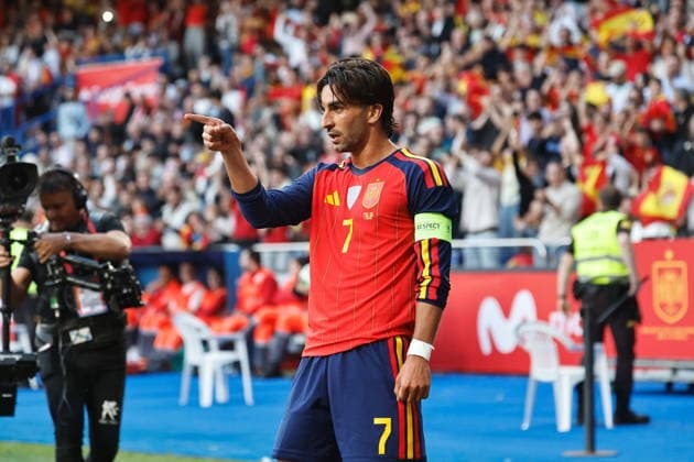 Ferran Torres (ESP), JUNE 4, 2026 - Football Soccer : Ferran Torres celebrate after his goal during International Friendly, Länderspiel, Nationalmannschaft match between Spain - Iraq at the Estadio Municipal de Riazor in A Coruna, Spain. Noxthirdxpartyxsale  aflo_333275434