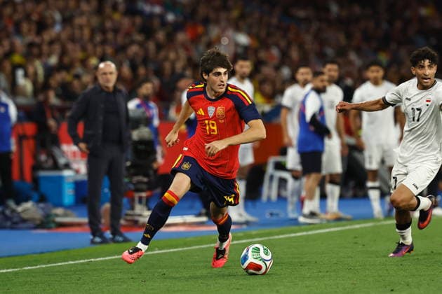 Javi Guerra (ESP), JUNE 4, 2026 - Football Soccer : International Friendly, Länderspiel, Nationalmannschaft match between Spain - Iraq at the Estadio Municipal de Riazor in A Coruna, Spain. Noxthirdxpartyxsale  aflo_333275535
