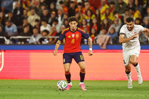 Yeremy Pino (ESP), JUNE 4, 2026 - Football Soccer : International Friendly, Länderspiel, Nationalmannschaft match between Spain - Iraq at the Estadio Municipal de Riazor in A Coruna, Spain. Noxthirdxpartyxsale  aflo_333275614