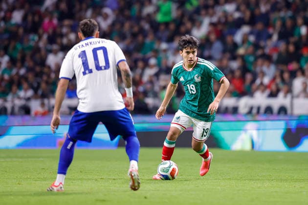MEXICO NATIONAL TEAM INTERNATIONAL FRIENDLY MEXICO NATIONAL TEAM INTERNATIONAL FRIENDLY MEXICO VS SERBIA 04062026 TOLUCA, ESTADO DE MEXICO, MEXICO Action photo of Gilberto Mora 19 of the Mexico National team, during friendly game held at the Estadio Nemesio Diez of Toluca, Estado de Mexico Action photo of Gilberto Mora 19 of the Mexico National team, during friendly game held at the Estadio Nemesio Diez of Toluca, Estado de Mexico PHOTO BY IMAGENSHOP AGENCIA FOTOGRAFICA TOLUCA ESTADO DE MEXICO MEXICO MEXICO Copyright: xYOALIxMARTINEZx