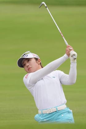Golf: U.S. Women s Open Shuri Sakuma of Japan hits out of a bunker during the first round of the U.S. Women s Open golf tournament at Riviera Country Club in Pacific Palisades, California, on June 4, 2026.  A14AA0005617747P
