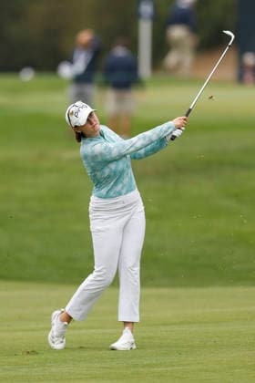 Karis Davidson hits from the 17th fairway in the first round of the U.S. Women s Open golf championship at Riviera Country Club in Pacific Palisades, California on Thursday, June 4, 2026.  GLP20260604101614 CAROLINExBREHMAN