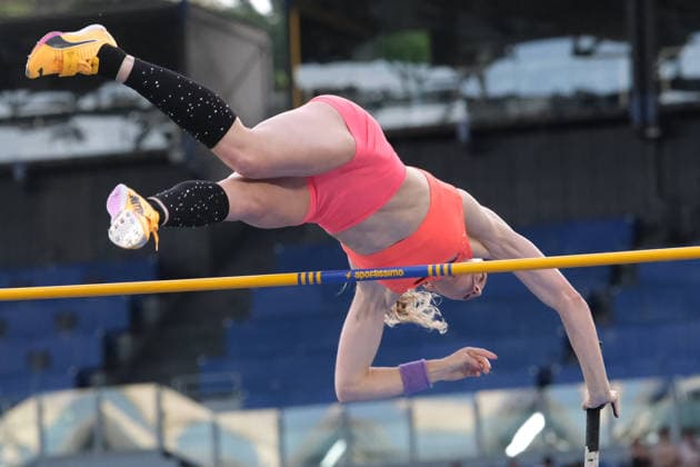 ATHLETICS - Athletics Internationals - Golden Gala Pietro Mennea - Wanda Diamond League Photo by IPA ABACAPRESS.COM85340148 - Sandi Moser of United States, competes in the women s Pole Vault event during Golden Gala Pietro Mennea, the 4th stage of the 17th edition of WANDA Diamond League at Olympic Stadium on June 4, 2026, Rome, Italy. Roma Italy  Copyright: xIPAxSport ABACAx