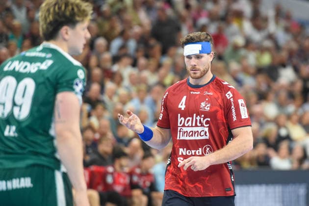 Handball I Men I Season 2025 2026 I Bundesliga I 33 Matchday I SG Flensburg Handewitt ThSV Eisenach I 04 06 2026 Johannes Golla 4, SG Flensburg Handewitt Copyright: xLobeca JanxKirschnerx
