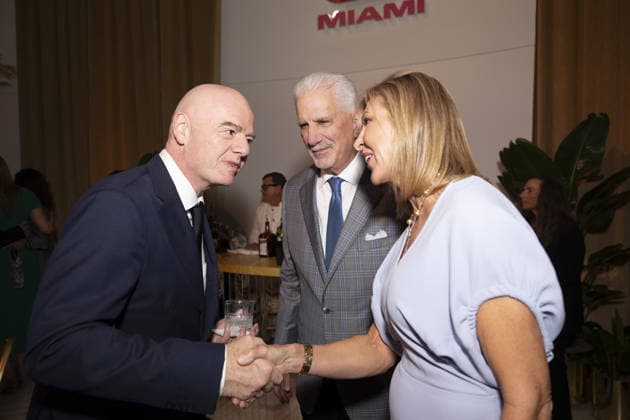 Miami host FIFA World Cup, WM, Weltmeisterschaft, Fussball 2026 committee VIP dinner Featuring: Gianni Infantino, Rodney Barreto & Shelia Barreto Where: Miami, Florida, United States When: 04 Jun 2026 Credit: Seth Browarnik INSTARimages EDITORIAL USE ONLY. NOT FOR USE BY NEWSPAPERS BASED IN THE UK. Copyright: xx instar55749520