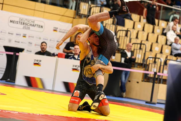 RINGEN German Championships 2026 65kg Burak Demir ASV Schorndorf 1908 e V against Julien Zinser KSV Rimbach