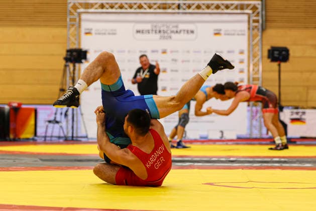 RINGEN German Championships 2026 79kg Marat Kardanov VfL Wolfhagen against Gregor Eigenbrodt Witten