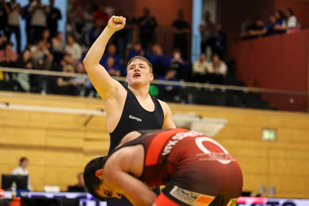RINGEN German Championships 2026 92kg Final Oliver Kock Hamburg vs Alen Tamrazov Palatinate
