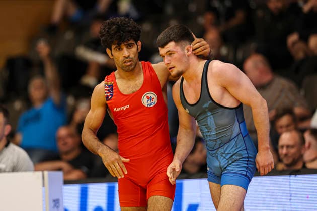 RINGEN German Championships 2026 60kg Greco Abdolmohammad Papi KSC Hösbach against Milian Zambo TSV Kandern